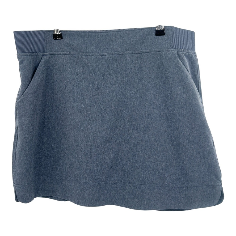 Athletic Skort‎ L Blue Gray Built In Shorts Stretch Tennis Golf Athleisure